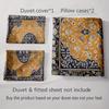 Ornate Floral Medallion Bedding Duvet Cover Sets Duvet Covers Pillowcases Gifts (1 * Duvet Cover 2 * Pillowcases, Without Duvet Insert)