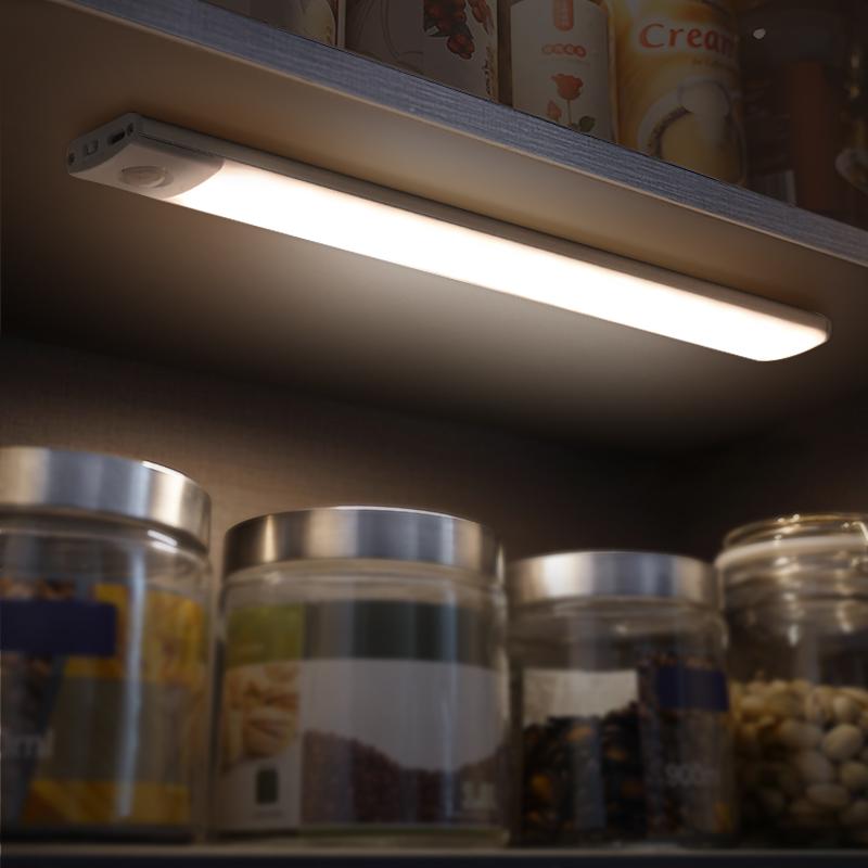 2Pie Motion Sensor Wireless LED Night Light TypeC Rechargeable Cabinet Wardrobe Lamp for Kitchen Staircase Bedroom Lighting