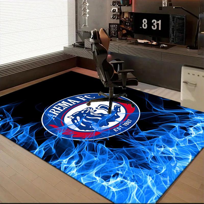 Arema Football club Printed Office Carpet Chair Cushion Entryway Rug, Rugs for Living Room, Bedroom Christmas gifts