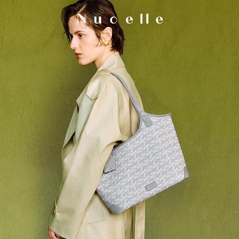 NUCELLE Wave Tote Bag with Inner Pouch