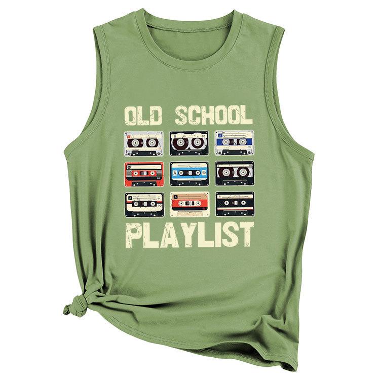 Regata Feminina Old School Playlist Sem Mangas - Moda de Verão