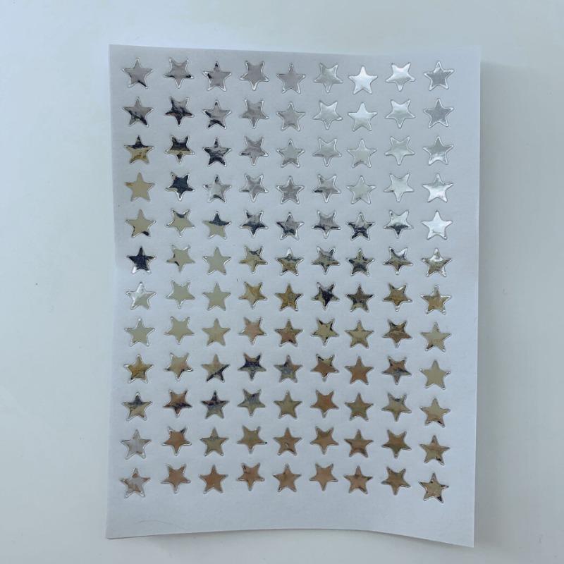 

600 шт./10 аркушів Лазерні Серця Любов Наклейки Блискучі Самоклеючі Наклейки у Формі Серця Для Студентського Планера Скрапбукінгу