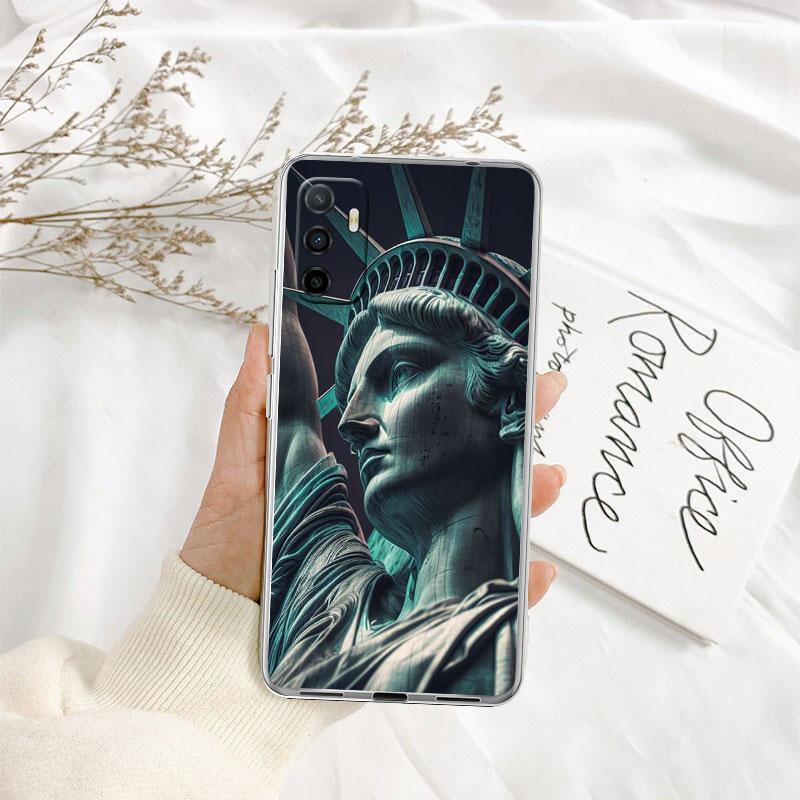 IK66 Statue of Liberty Phone Case for Motorola Moto G10 G20 G30 G31 G32 G34 G35 G41 G42 G50 G51 G52 G55 G60 G60S G62 G71 G72 G75