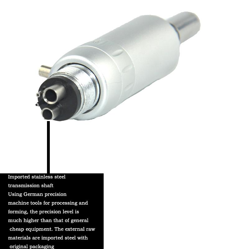 Dental 2/4 Holes Air Motor Contra Angle Low Speed Handpiece Latch E-Type External  Single Water Spray Dental Supplies