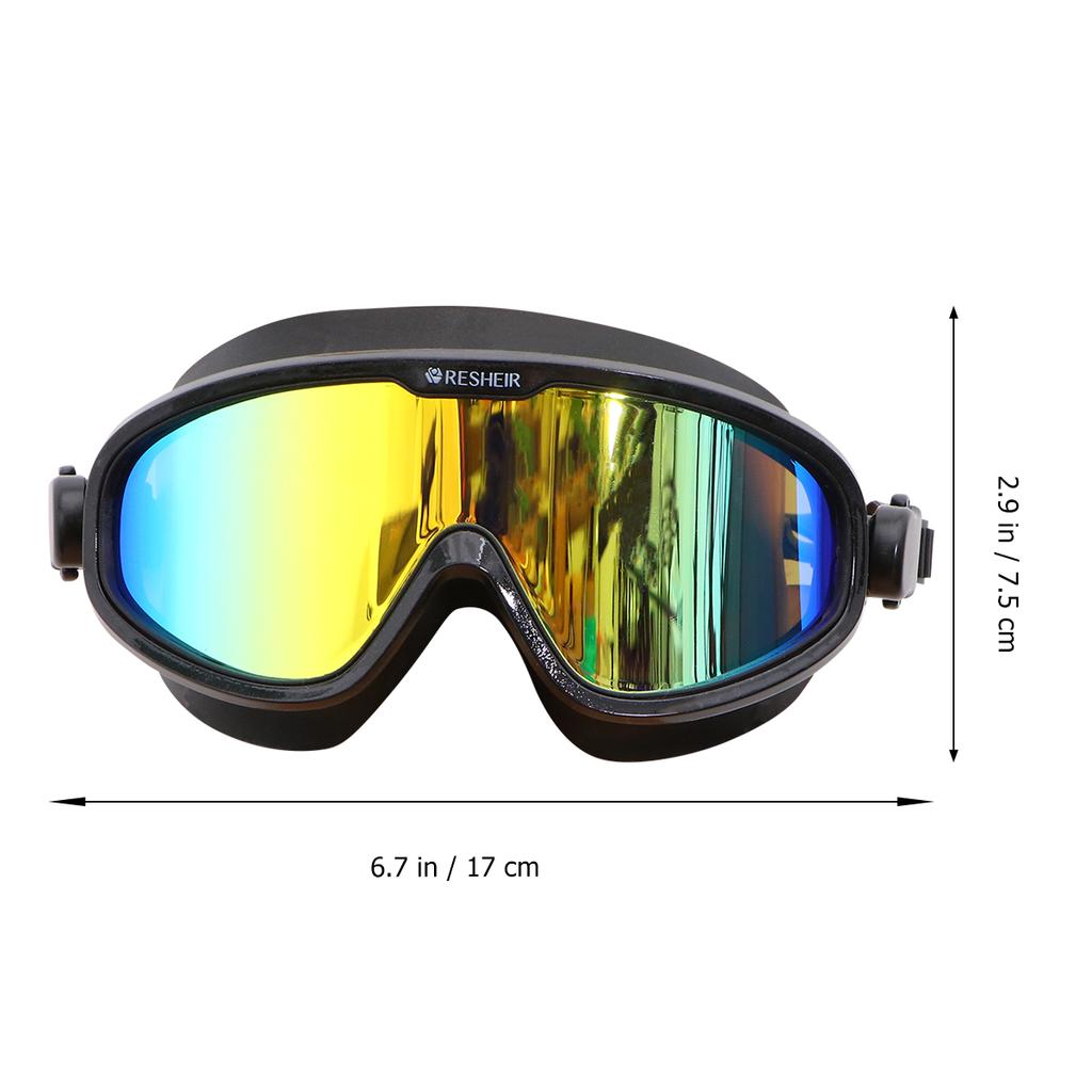 Gafas de Seguridad para Hombres Gafas de Natación Protector Ocular Anti-UV Impermeable Buceo Equipo Negro Niño