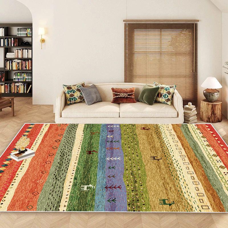 Morocco Retro Carpet Living Room Bohemian Decoration Bedroom Sofa Non-slip Large Area Rug Lounge Washable Coffee Tables Foot Mat