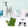 2 Stück Cartoon Panda Bambusform Silikon Reise Squeeze Flasche Shampoo Lotion Kosmetikbehälter