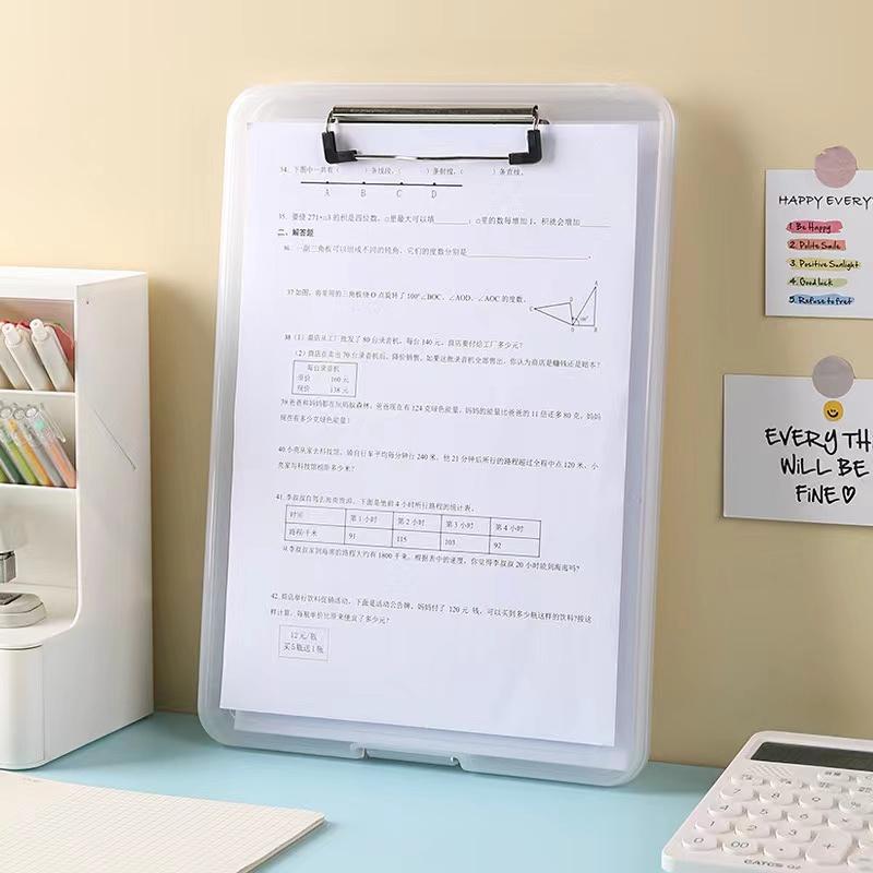 Multifunctional File Folder Writing Pad Board Exam Paper Storage Box Student Special Board Clip Writing Storage Folder