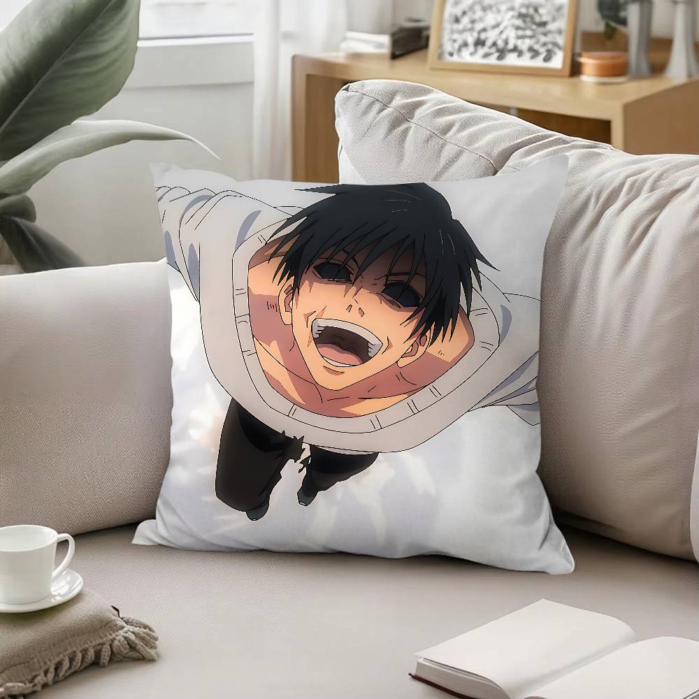 

Аниме C-Toji Fushiguro-S Наволочка Чехол для подушки Мягкий Милый Наволочка для дивана автомобиля Полиэстер на молнии 16x16Inch