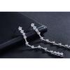 Simple Female Earrings 925 Sterling SIlver Stackable Zircon Long Tassel Earrings for Women Fashion Statement Bijoux Jewelry
