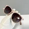 Heart-Shaped Small Frame Sunglasses Retro Small Fragrant Style Personalized Sunglasses Women'S College Style Small Fresh Glasses
