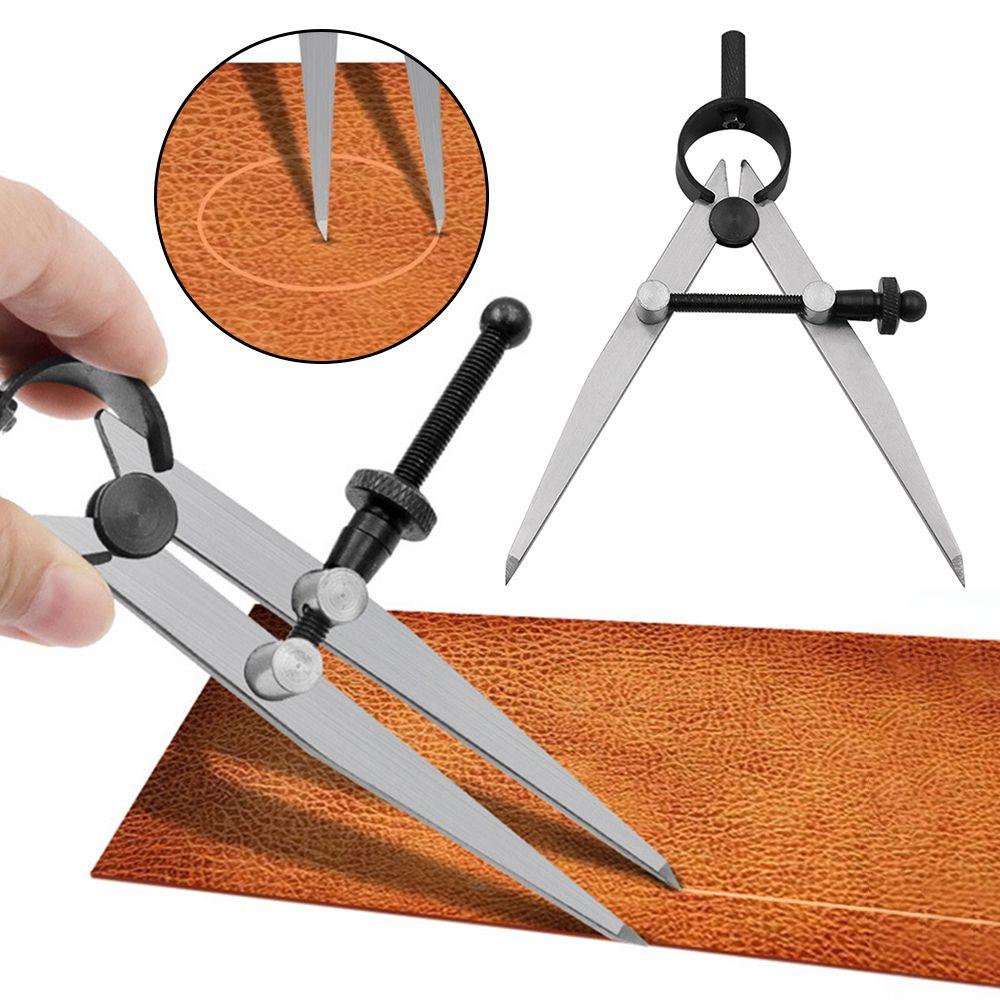 

Edge Creaser DIY Запираемый стальной разделитель крыльев Регулируемый чертилка Компас Расстояние между датчиками S/M/L S