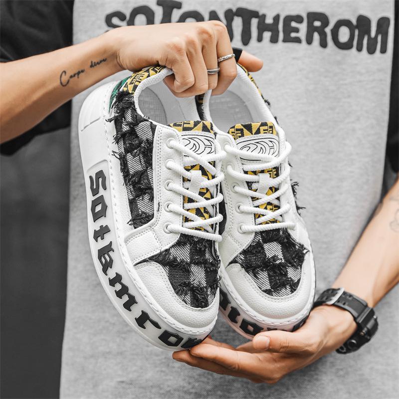 Fashion Spring Autumn Classic Men's Shoes Soft Soled Comfortable Running Sneakers Fashionable Thick Soled Youth Casual Shoes Sneakers