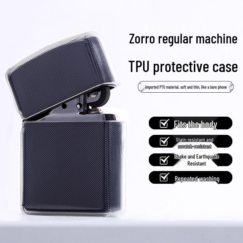 ZORRO Lighter Protective Drop-Proof Transparent Soft Case