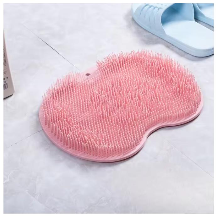 1PC Bathroom Shower Foot Massage Mat with Non-slip Suction Cup Wall-mounted Back Scrub Massage Bathroom Essential Refreshing