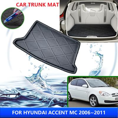 Mata do bagażnika samochodowego Hyundai Accent Verna 2006~2011 Dodge Attitude MC 2007 2008 2011 Mata do bagażnika tylna podkładka pod bagażnik akcesoria samochodowe