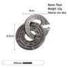 Zinc Alloy Kongming Puzzle Lock: Disentanglement Ring Educational Toy