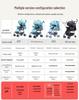 Multifunctional Lightweight Foldable Baby Stroller with High Landscape Design
