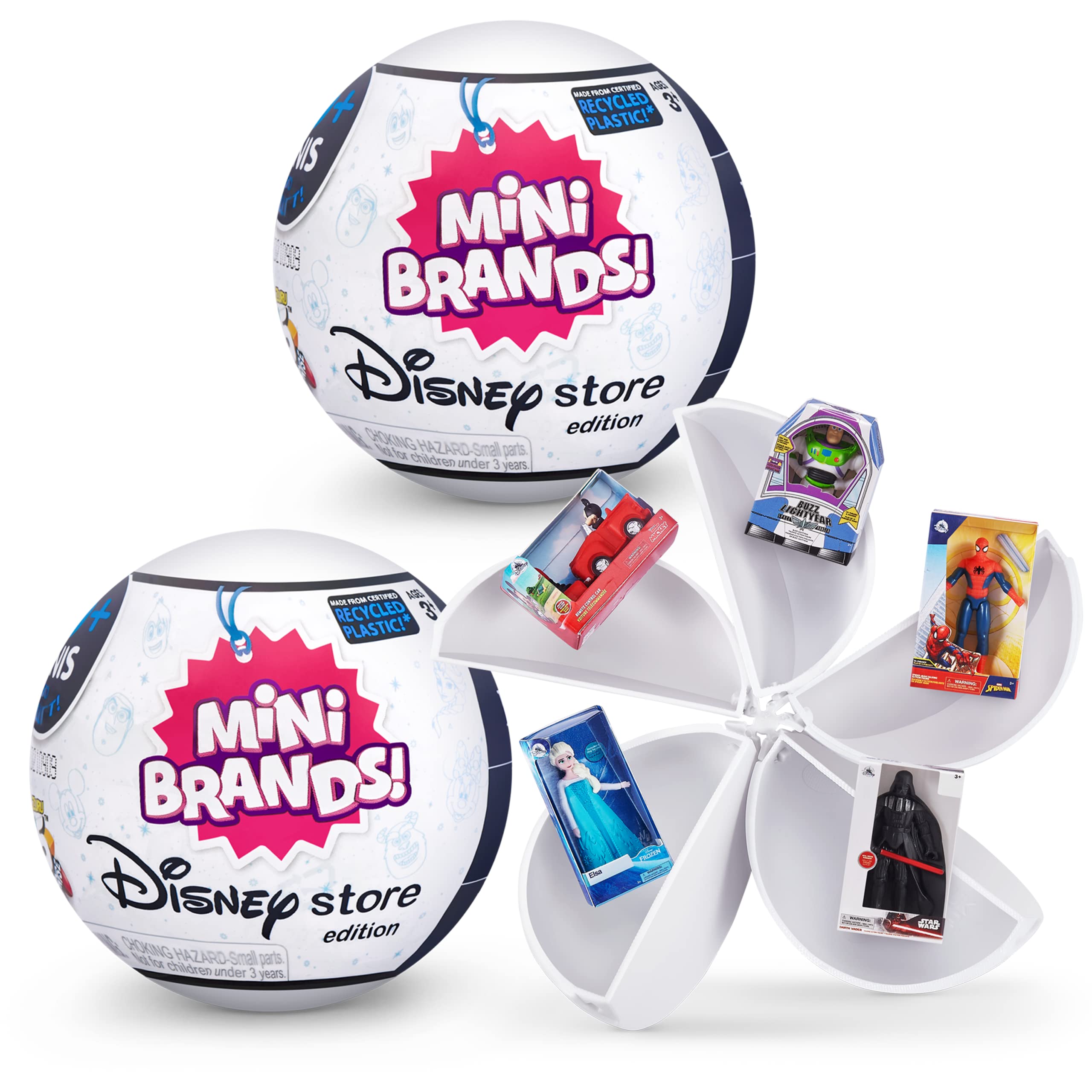 

Mini Brands Collectible Toys by ZURU Great Stocking Stuffers Disney Store 2 Capsules of 5 Mystery Toys for and Adults - - Edition, Kids, Teens,