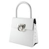Salvatore Ferragamo Gancini Handbag AU21-6716 One handle Silver Aluminum Women Used