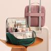 Holländische Samt Make-up Tasche Tragbar Reise Mehrere Fächer Aufbewahrungstasche Kulturtasche Große Kapazität Vertikal Handgehalten Kosmetikpinsel Tasche