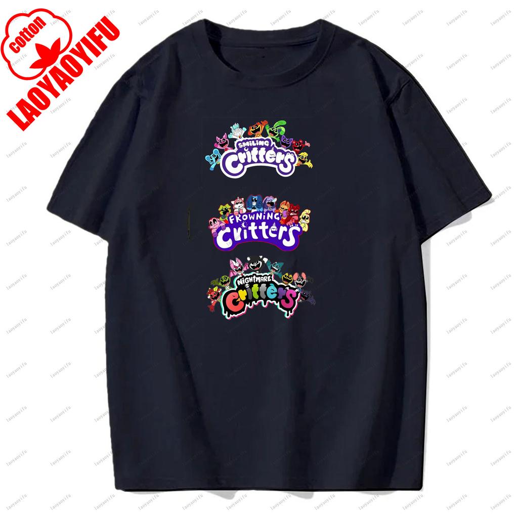 Trička Smiling Critters Prodyšná Camisetas Harajuku Topy Pánské Tričko Ležérní pro Každodenní Nošení a Neformální Vycházky