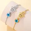 Dawapara Hamsa Evil Eye Bracelet Hand of Fatima Protection Talisman Good Luck Charm Stainless Steel Jewelry