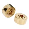 2Pcs Brass Wheel Weights 1.9 2.2in RC Crawler Car Hex Hub Adapter Model Upgrade Parts 18.5mm