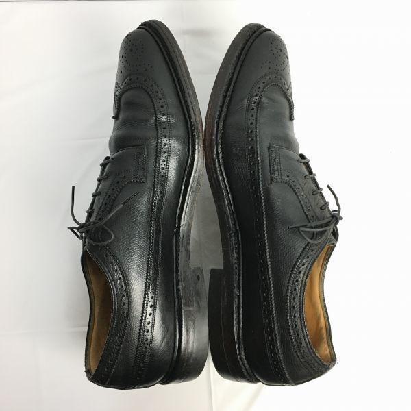 1984 Vintage FLORSHEIM Imperial Kenmoor Flügelspitze Business-Schuhe Schwarz Größe 12D Herren(GEBRAUCHT)