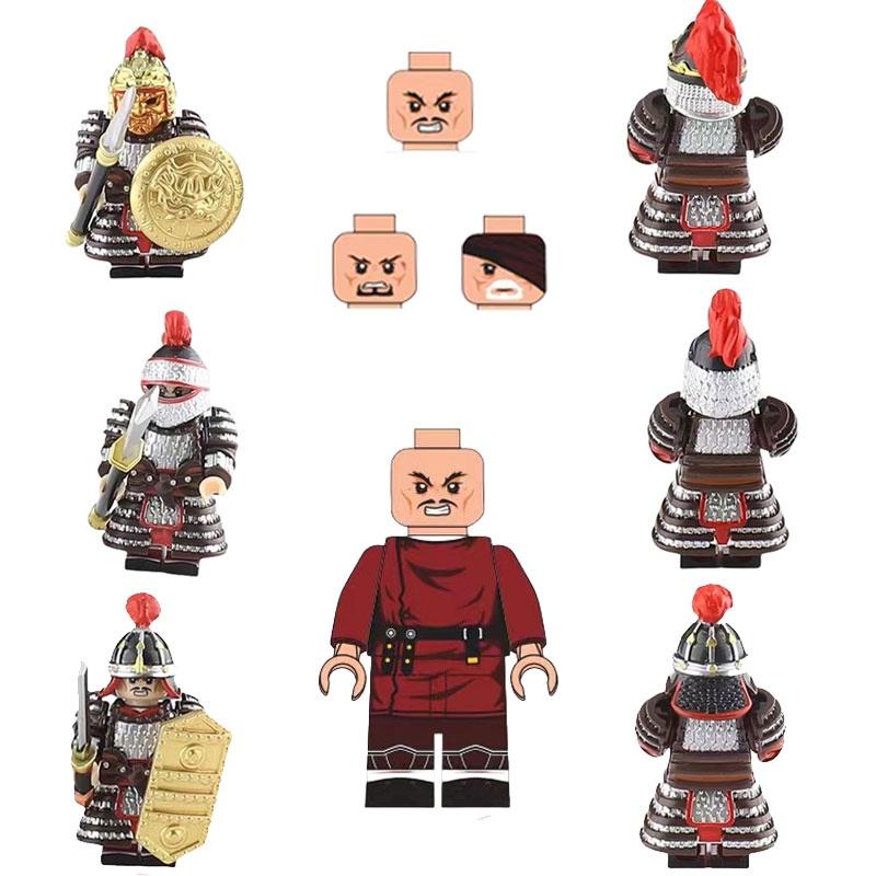 Jucărie Figurină Soldat Antică Cu Material Plastic ABS Set de Piese de Construcție DIY Non-electrică Mărime 4.5cm