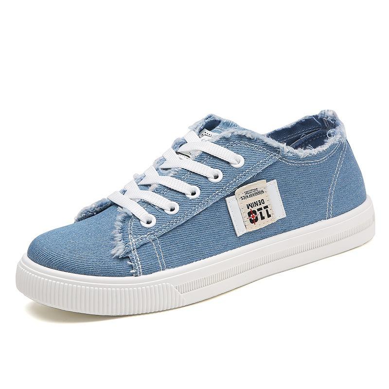 The New Student Flat Sports Sneakers   Large-sized Women's Singles