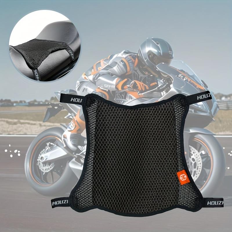 3D Double-Layer Mesh Motorcycle Seat Cushion Cover Breathable Summer Cooling Pad with Ergonomic Design, Durable Comfort Fit for Bikes & Vehicles