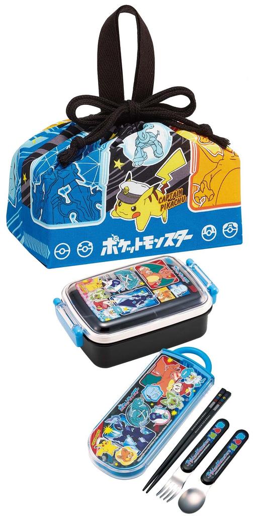 Skater Lunch Box Drawstring Made in Children's Bag, Pokémon 24, Japan, KB7-A