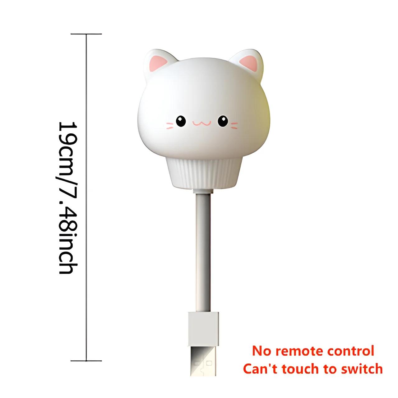 

HPH LED USB Night Light Cartoon Cute Night Lamp Babies Bedroom Decorative Feeding Light Bedside Tabe Lamp Xmas Gifts For Kids USB Plug