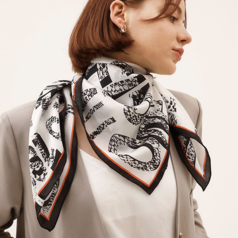ONSZ Textured Logo Silk Scarf