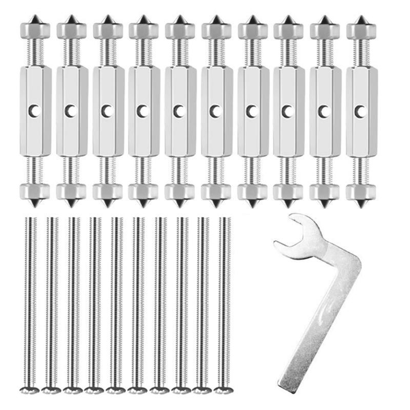 10Pcs Adjustable Cassette Screws Support Rod 86/118 Type Cassette Repair Device Wall Electrical Box Screw Tool Enduring