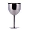 380ML High Quality Brilliant Stainless Steel Wine Glass Wine Tasting Goblet
