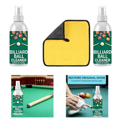Billiard Ball Cleaner Spray Professional Pool Accessories Pool Ball Cleaner Cleaning Mist For Removes Chalk Residue Men Women