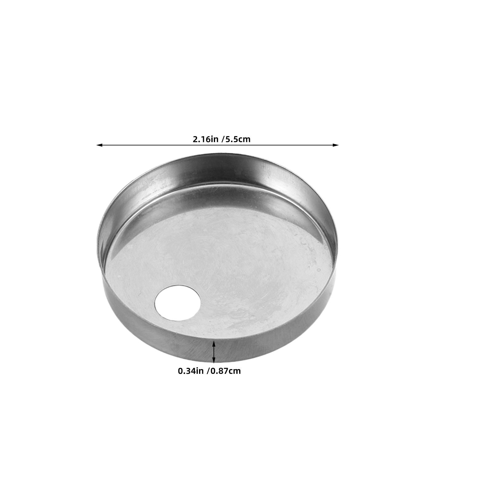 

10Pcs 55Mm Stainless Steel Toilet Screw Caps - Decorative Hinge Covers for Seat Fixing Plugs Corrosion Resistant Bathroom Decor