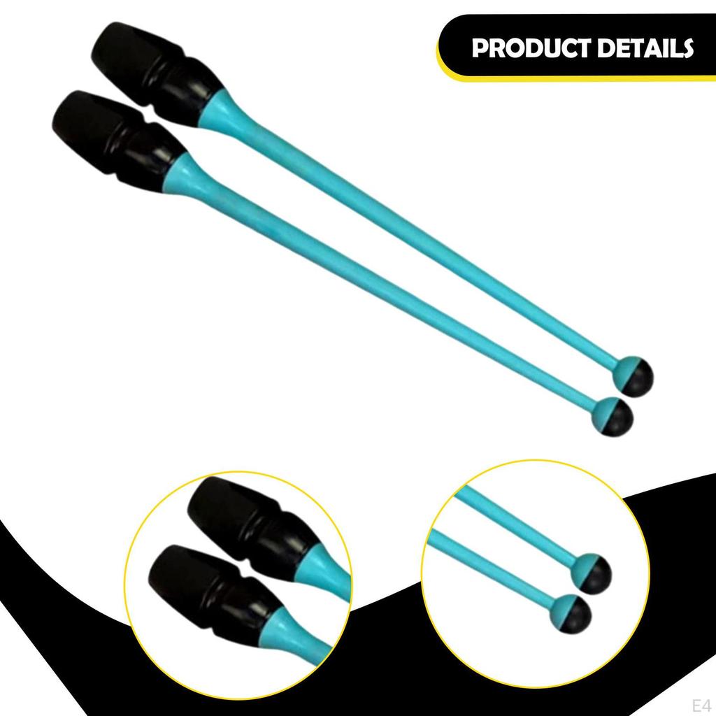 2 Stück Gymnastikstäbe Verbindbar Rhythmische Trainingsgeräte Fitness-Requisiten