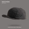 Outdoor quick-dry plaid baseball cap for men and women, summer thin soft-brim sunshade cap, suitable for hiking, camping, and mountaineering
