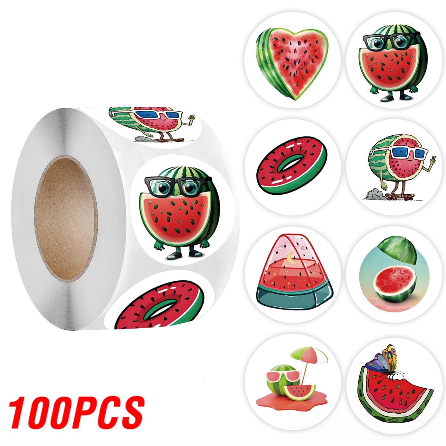 

100-500pcs Summer Watermelon Stickers Crafts And Scrapbooking Stickers Kids Toys Book Decorative Sticker DIY Stationery