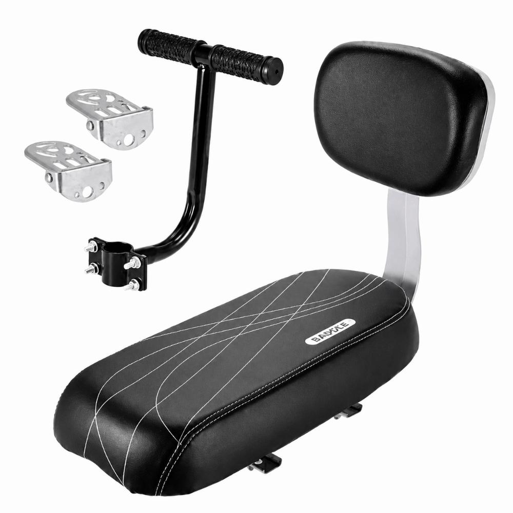 with Backrest Bicycle Safe Seat Handle Armrest Rear Bike Seat Bike Rear Safe Seat  for Children 1Set