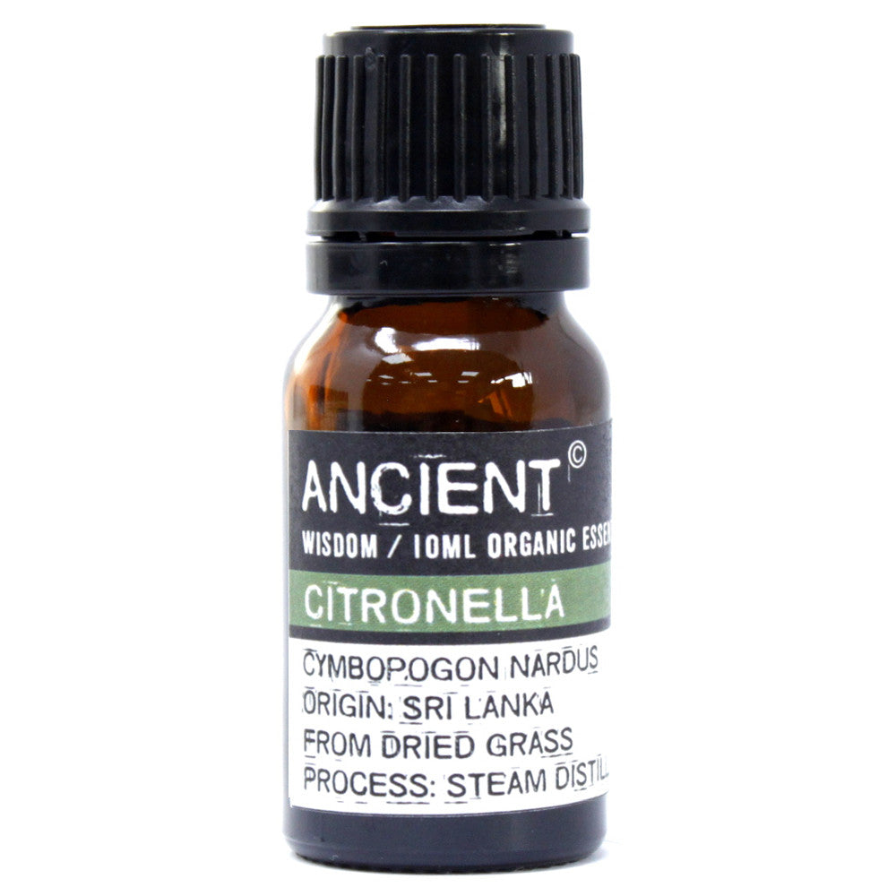 2x Citronella Essential Oil Organic Steam Distilled 10ml