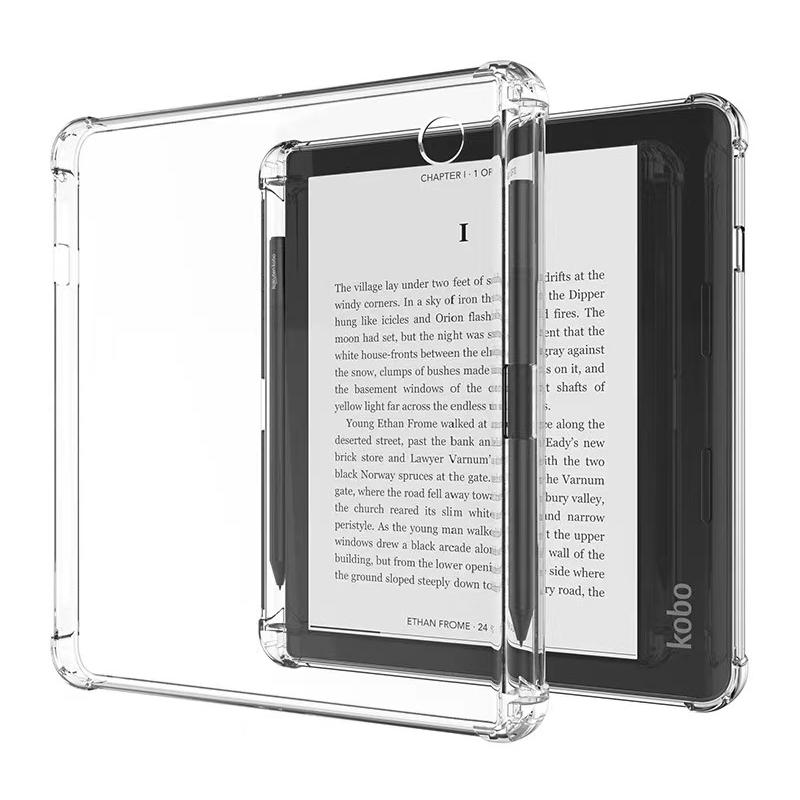 For Kobo Sage TPU Case Transparent e-Reader Clear Cover Drop Protection