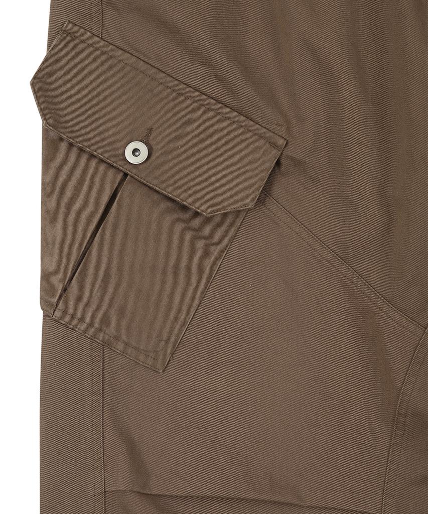 SLOWACID Division Cotton Cargo Pants [Brown]