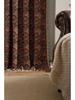 Imanqi Yun Arched Color Block Semi-Blackout Jacquard Curtains
