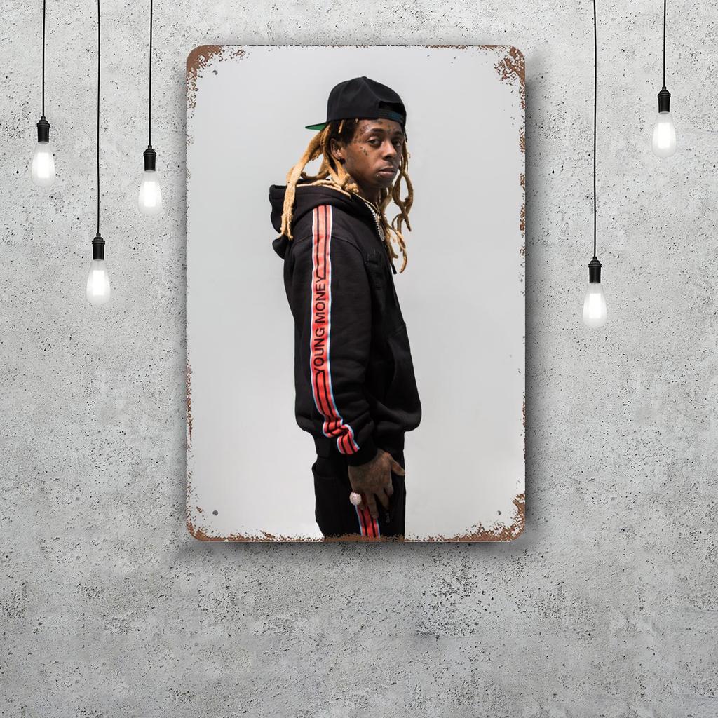 Lil Wayne Vintage Metal Tin Signs Posters Decor Retro Metal Plaque Wall Art Decor for Garage Bar