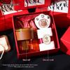 Luxury Gift Set with Glass Cup, Hand Warmer & Towel