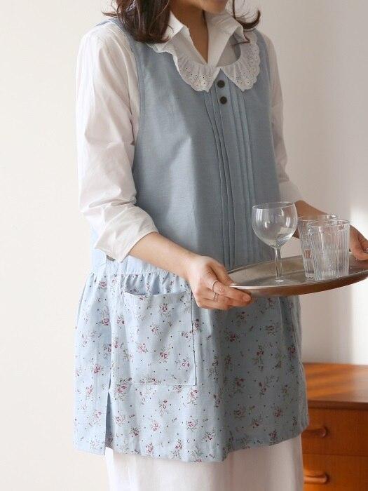 MAISON DE ROOMROOM Flower Apron gray